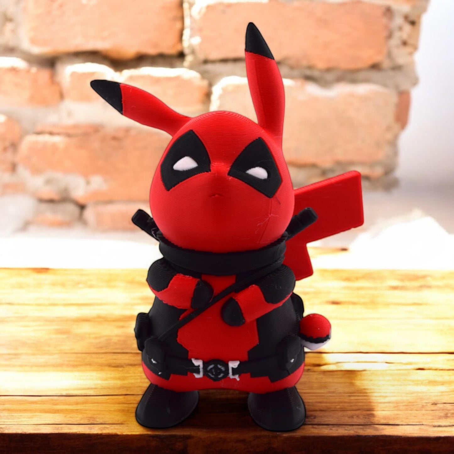 PikaPool 3D Printed Figurine - Pikachu Meets Deadpool