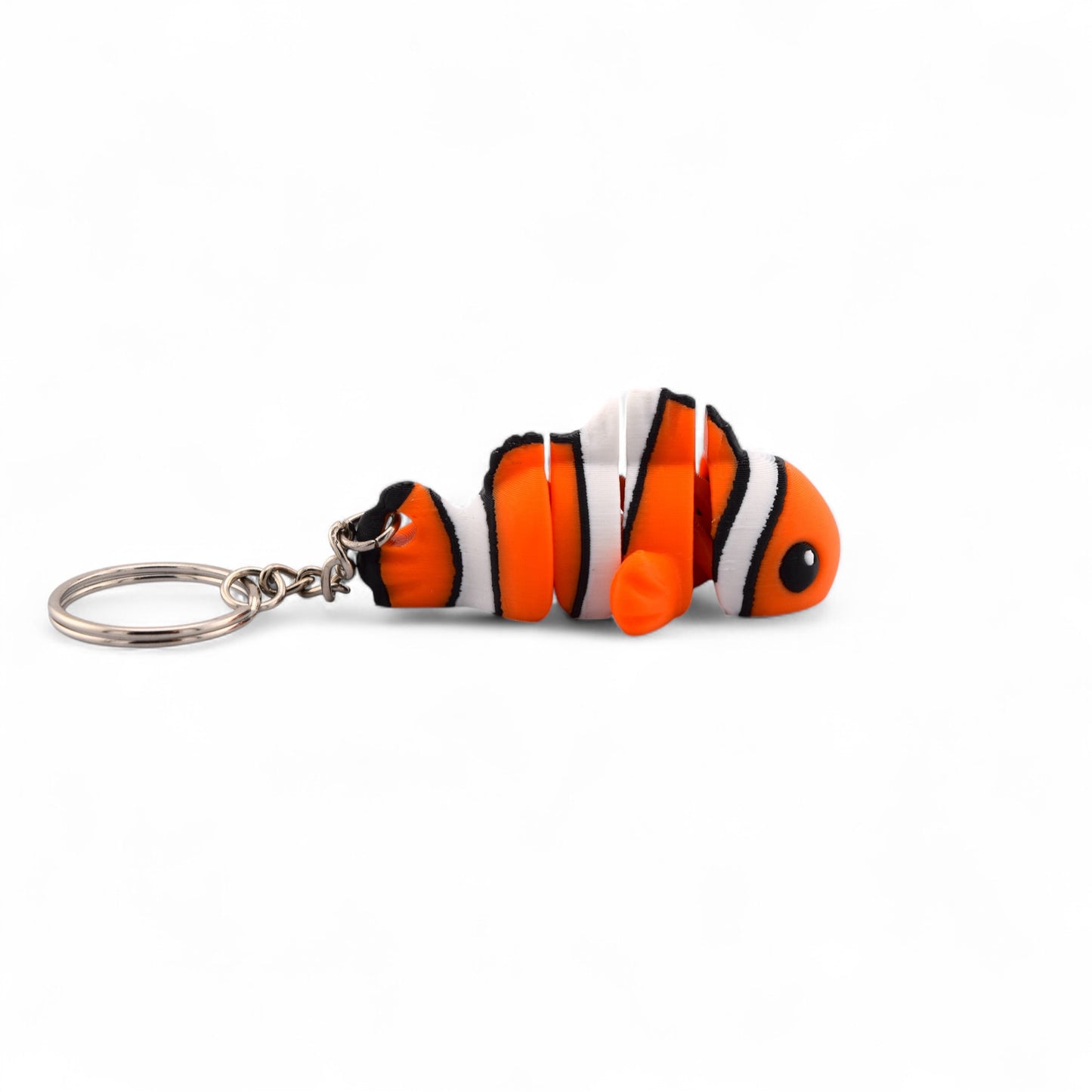 Fidget Clown Fish Keychain – Nemo-Inspired Stress Relief Toy | 3D Printed PLA | Fun for All Ages