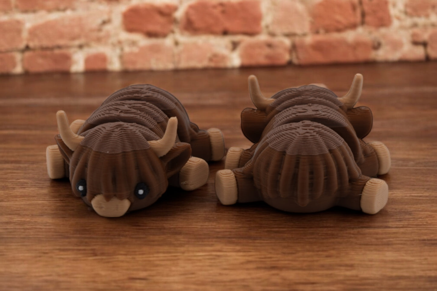 Baby Highland Cow - 3D Printed Highland Cow - Highland Cow Fidget Toy