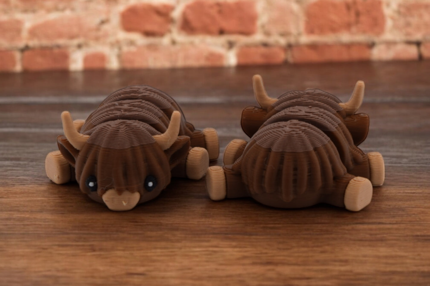 Baby Highland Cow - 3D Printed Highland Cow - Highland Cow Fidget Toy