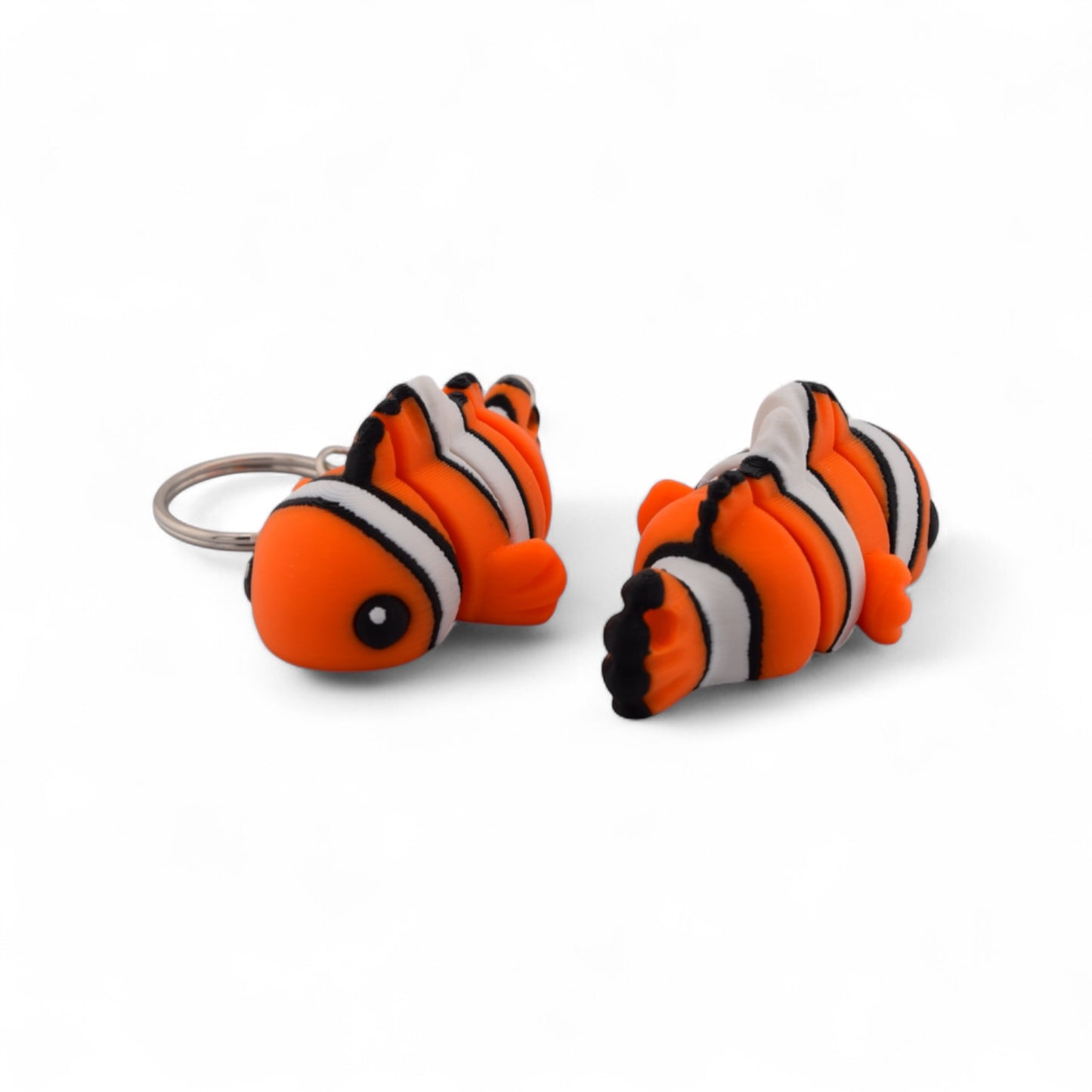 Fidget Clown Fish Keychain – Nemo-Inspired Stress Relief Toy | 3D Printed PLA | Fun for All Ages