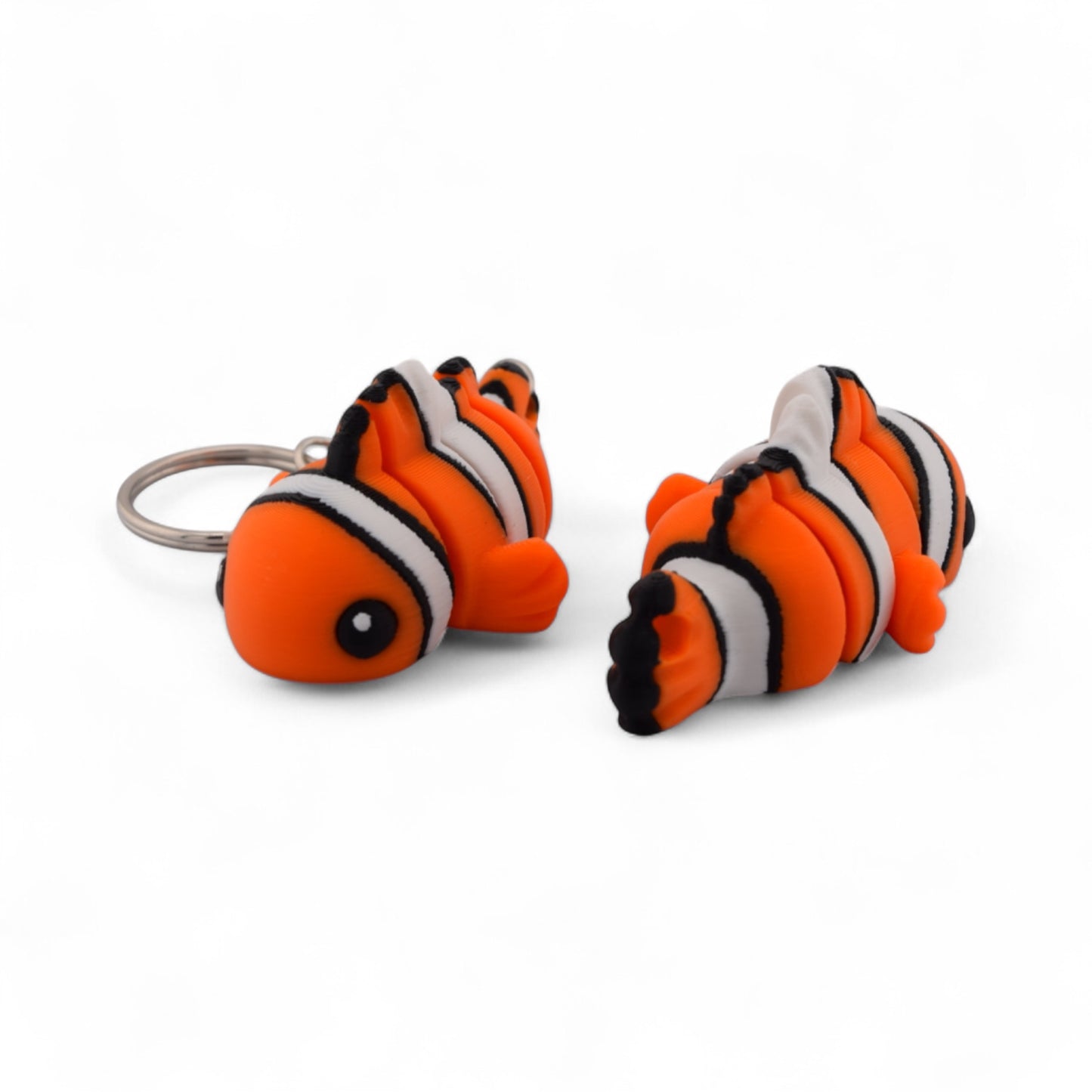 Fidget Clown Fish Keychain – Nemo-Inspired Stress Relief Toy | 3D Printed PLA | Fun for All Ages
