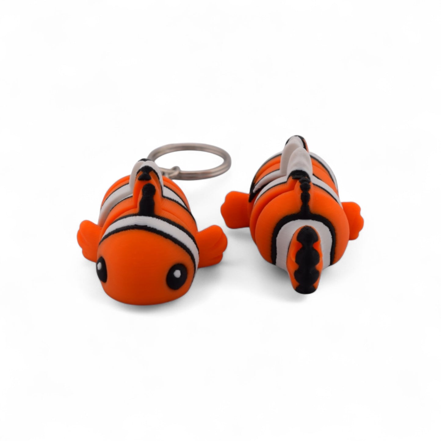Fidget Clown Fish Keychain – Nemo-Inspired Stress Relief Toy | 3D Printed PLA | Fun for All Ages