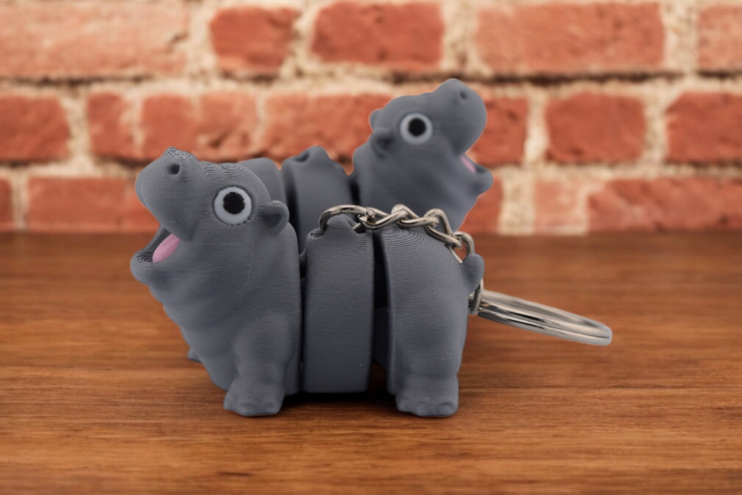 Baby Moo Deng Pygmy Hippo - 3D Printed Baby Hippo Fidget Toy