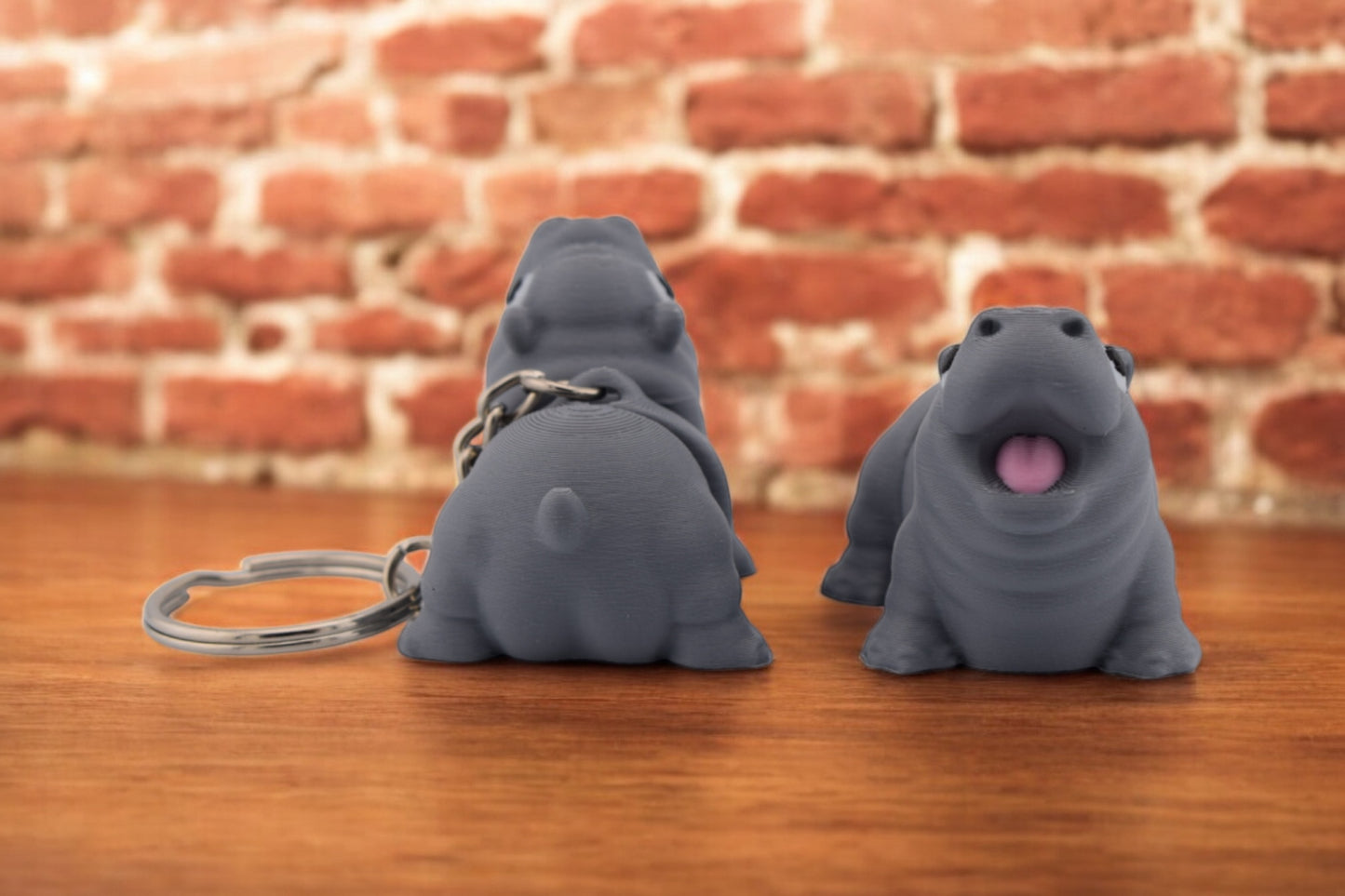 Baby Moo Deng Pygmy Hippo - 3D Printed Baby Hippo Fidget Toy