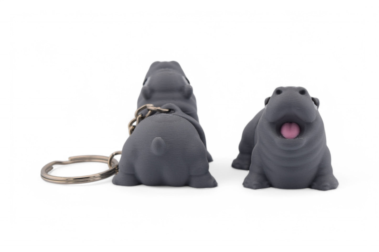 Baby Moo Deng Pygmy Hippo - 3D Printed Baby Hippo Fidget Toy