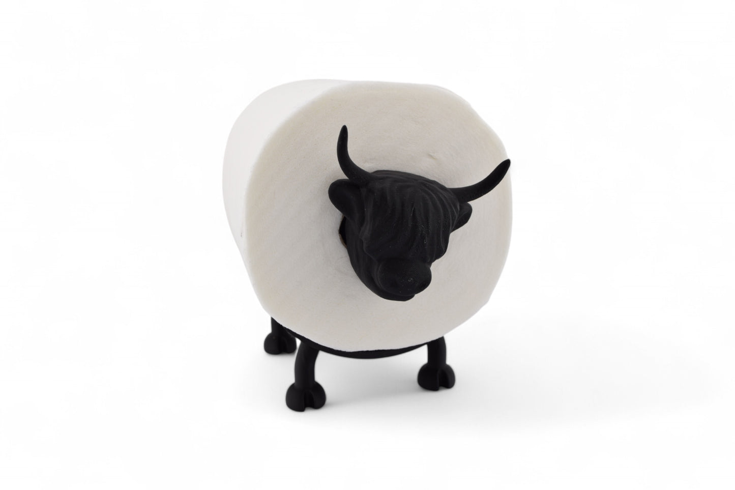 Highland Cow Toilet Roll Holder – Bathroom Accessory