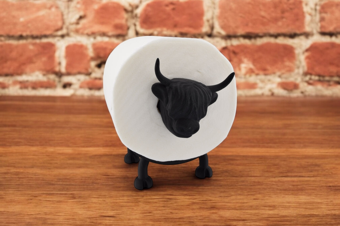 Highland Cow Toilet Roll Holder – Bathroom Accessory
