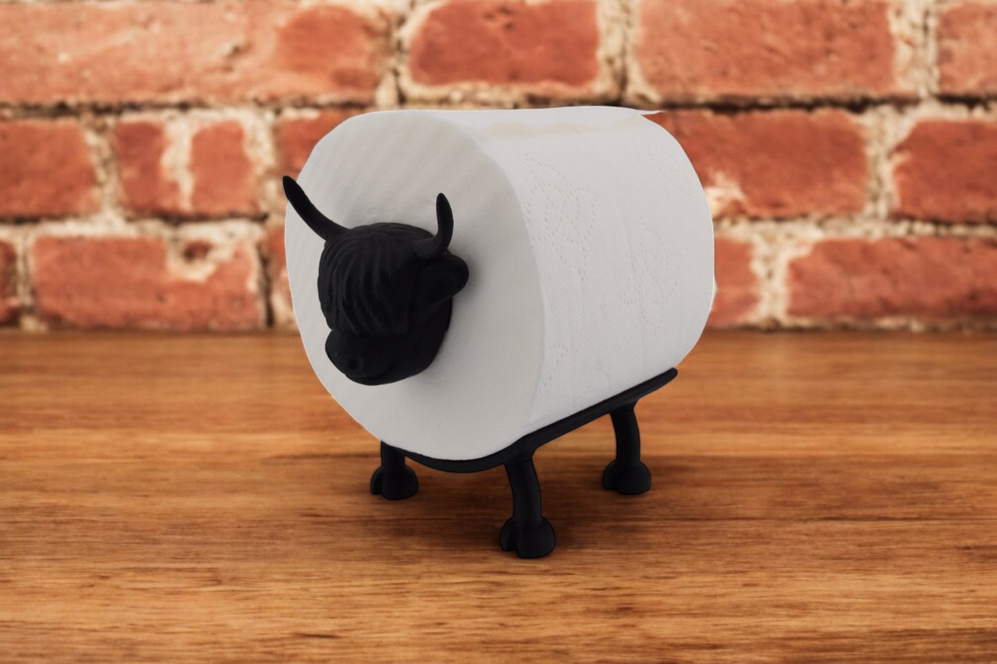 Highland Cow Toilet Roll Holder – Bathroom Accessory