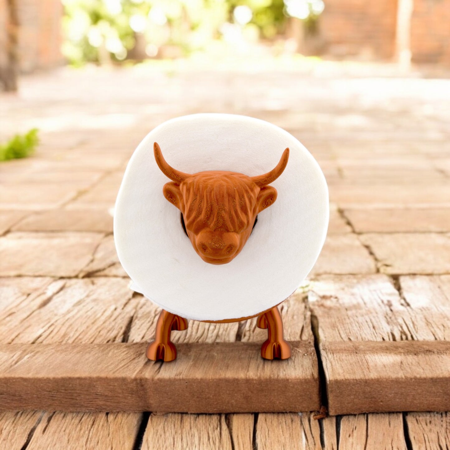 Highland Cow Toilet Roll Holder – Bathroom Accessory