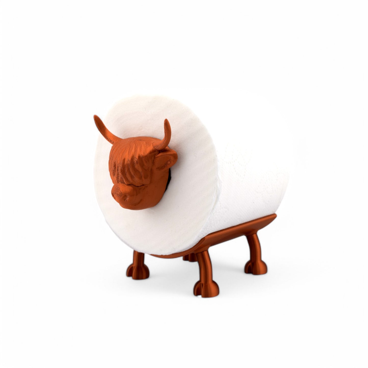 Highland Cow Toilet Roll Holder – Bathroom Accessory