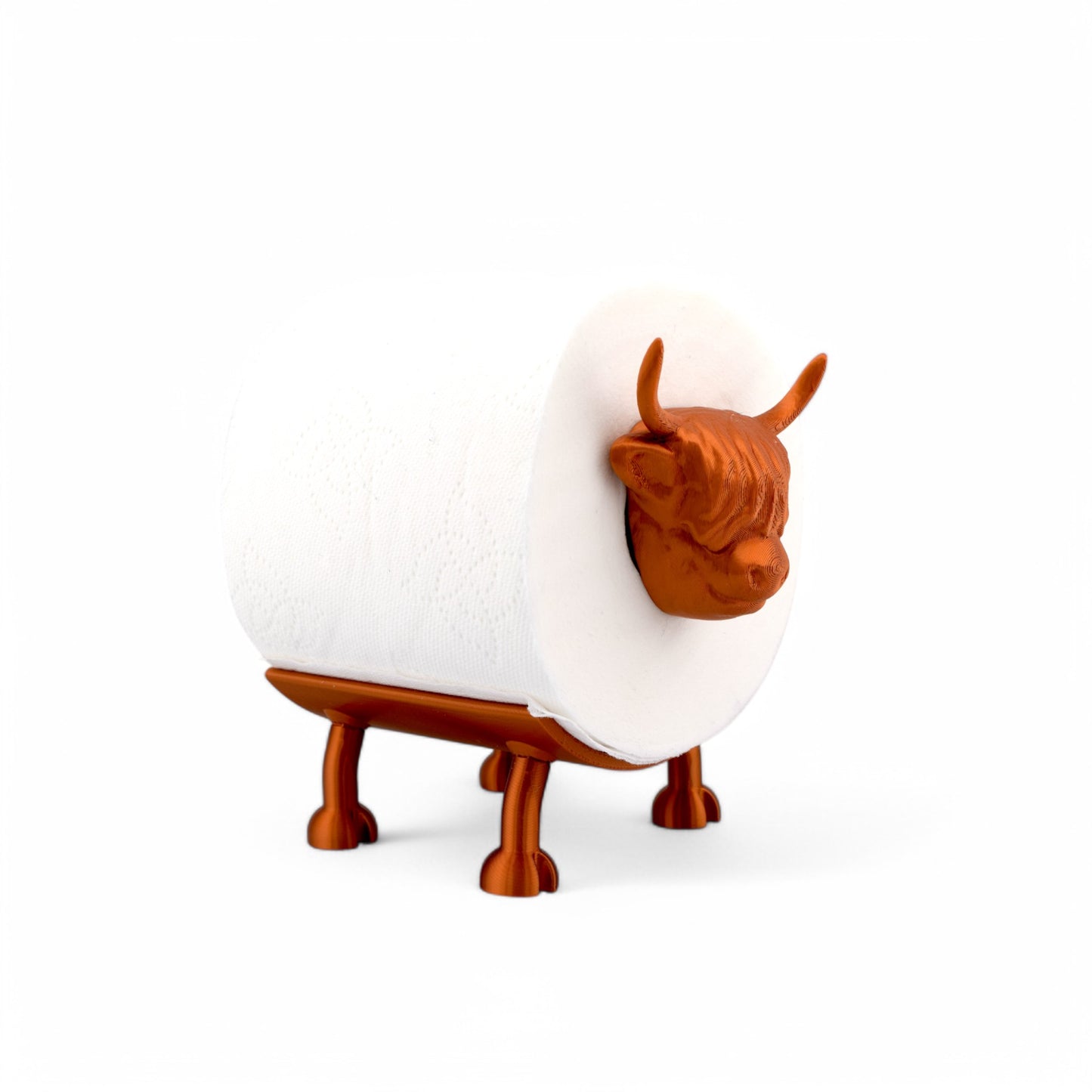 Highland Cow Toilet Roll Holder – Bathroom Accessory