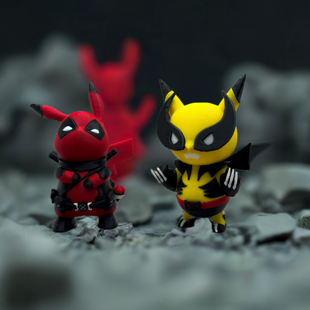 PikaPool & WolvieChu Gift Combo - Deadpool and Wolverine X Pikachu Combo Pack