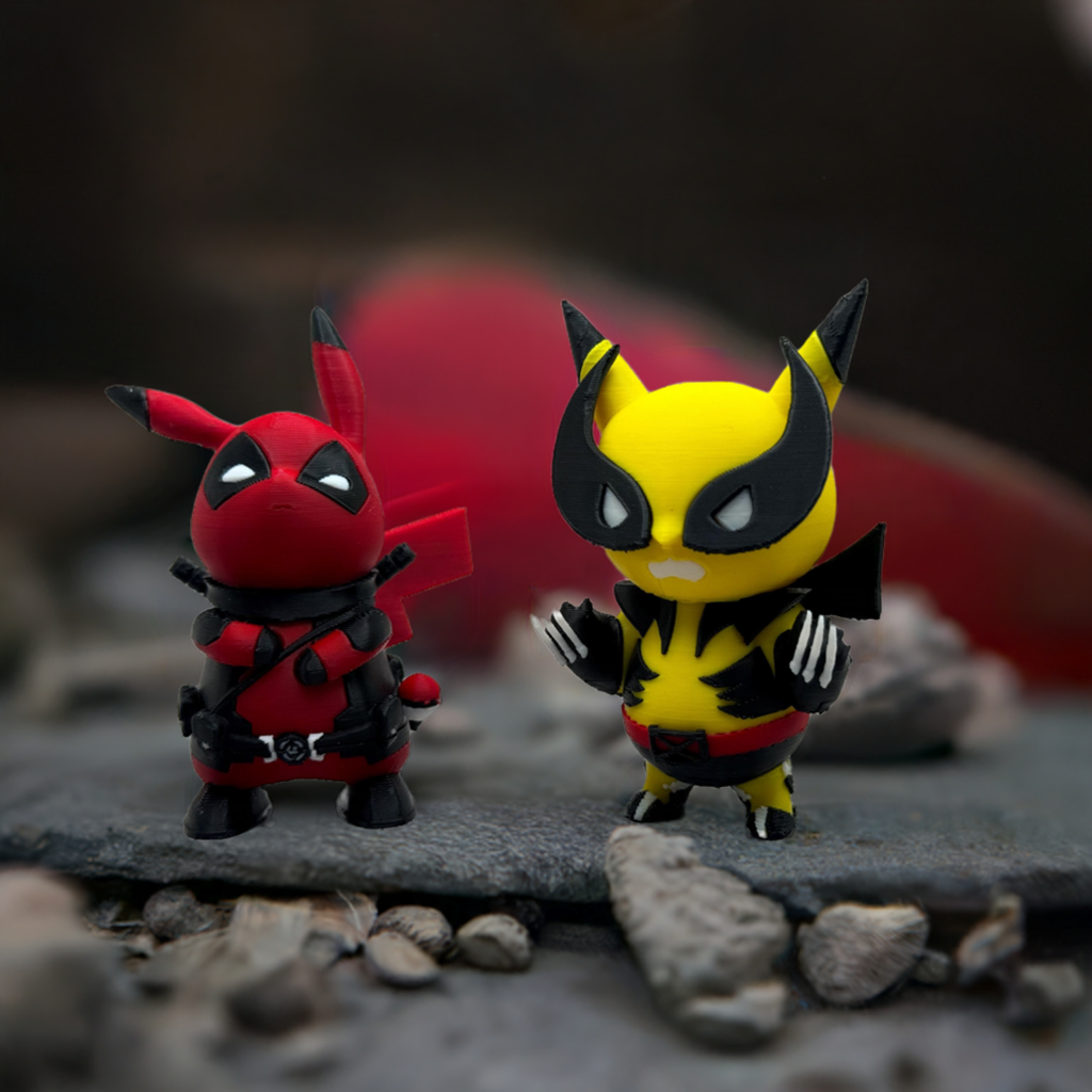 PikaPool & WolvieChu Gift Combo - Deadpool and Wolverine X Pikachu Combo Pack