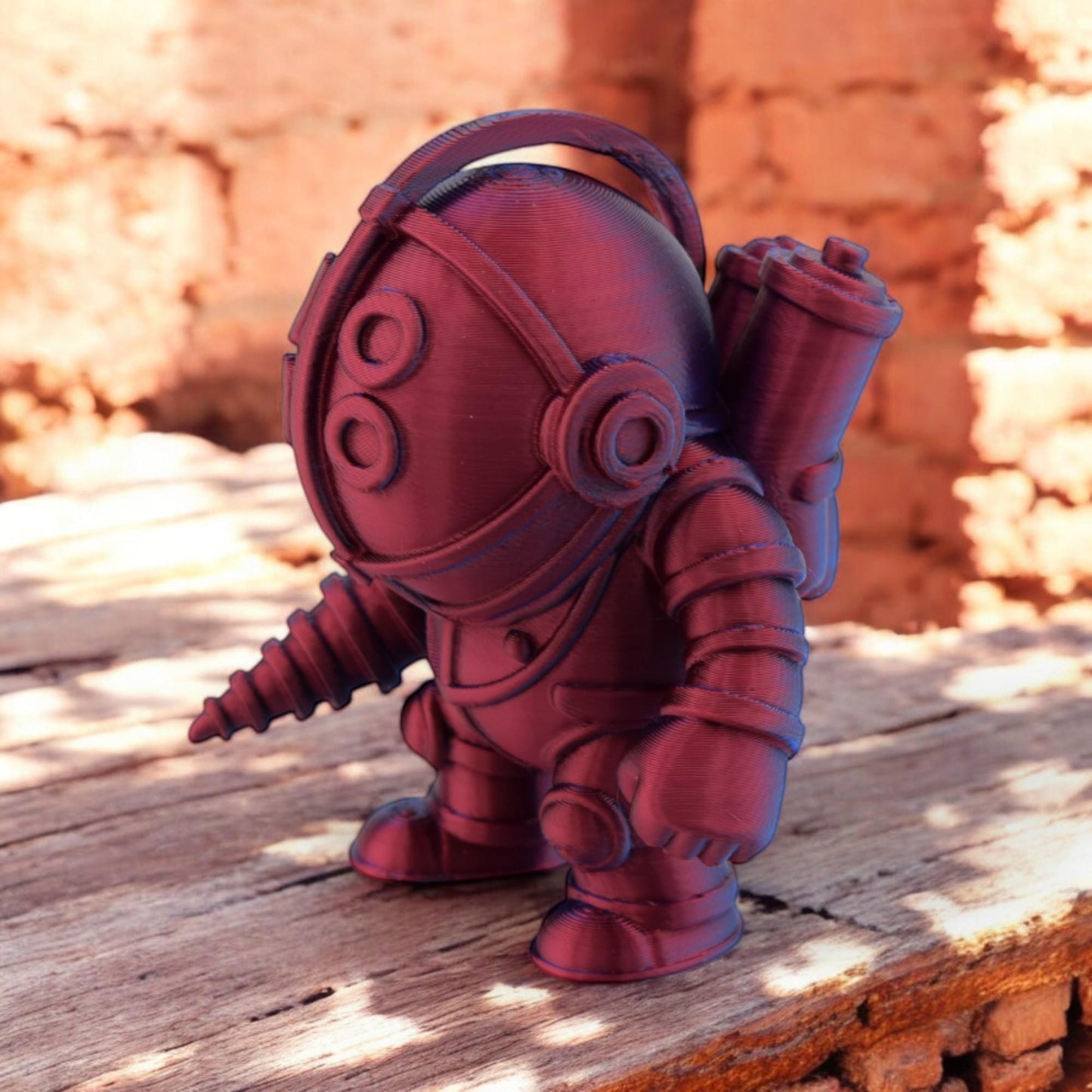 Big Daddy - Bioshock - 3D Printed Chibi Figurine - Mister Bubbles