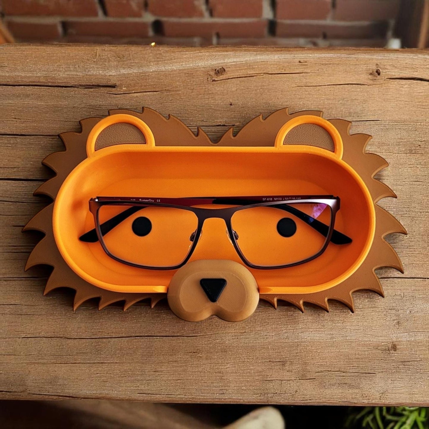 Adorable Animal Friend Eyeglass Tray – Cute 3D Printed Holder for Glasses | Fun Kids’ Nightstand Organizer