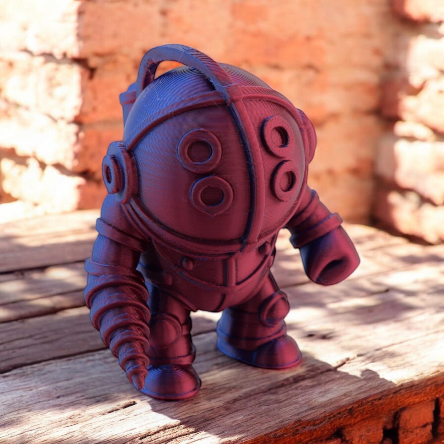 Big Daddy - Bioshock - 3D Printed Chibi Figurine - Mister Bubbles