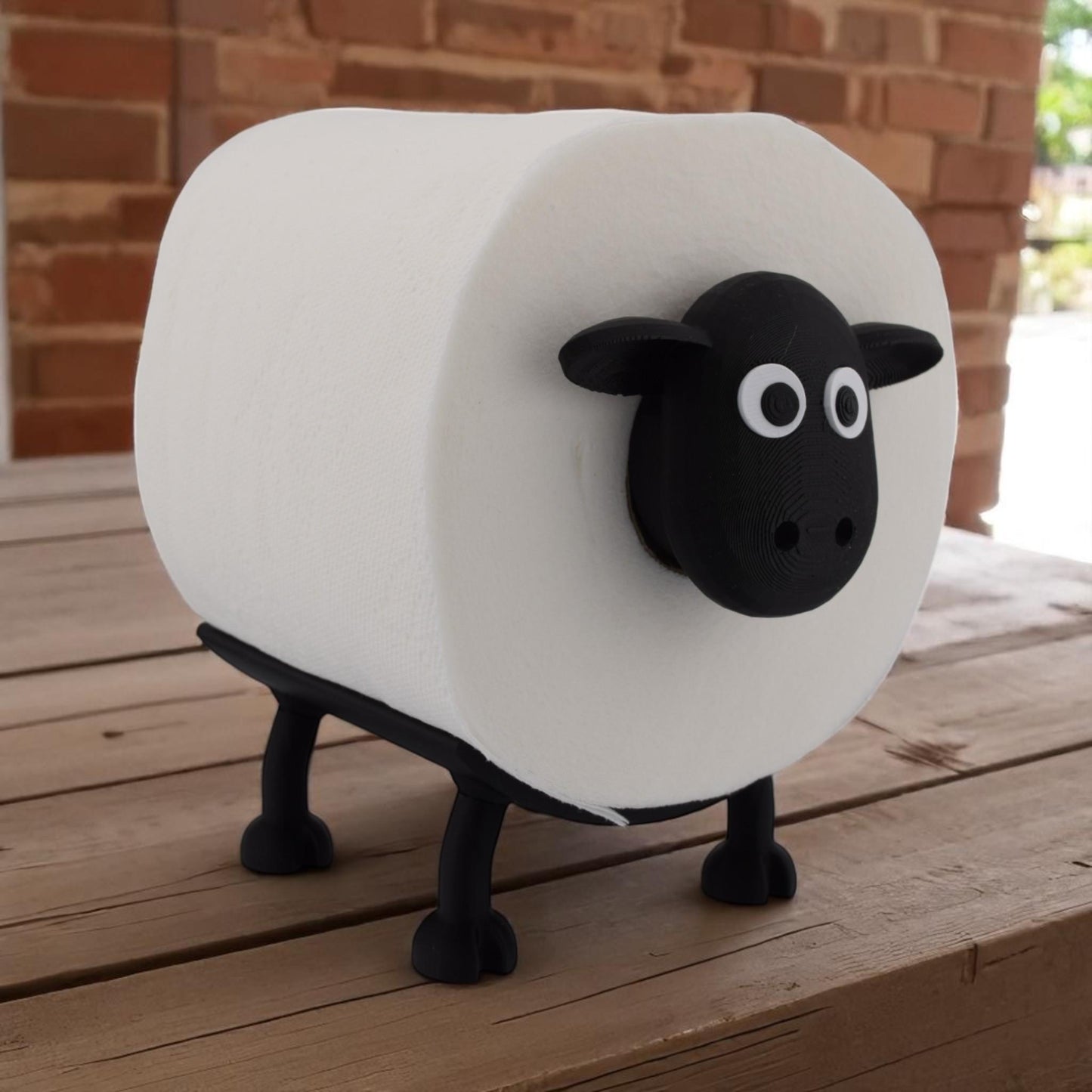 Sheep Toilet Paper Holder – Stackable, Fun Bathroom Decor, Unique Gift Idea, Fits Most Rolls