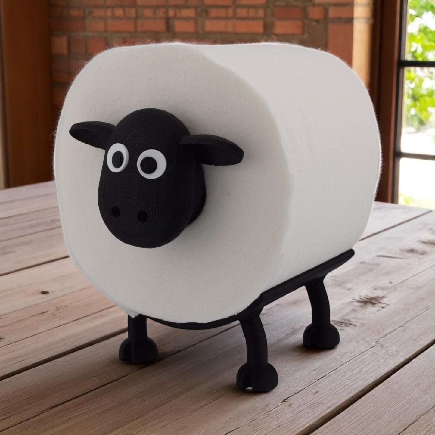 Sheep Toilet Paper Holder – Stackable, Fun Bathroom Decor, Unique Gift Idea, Fits Most Rolls
