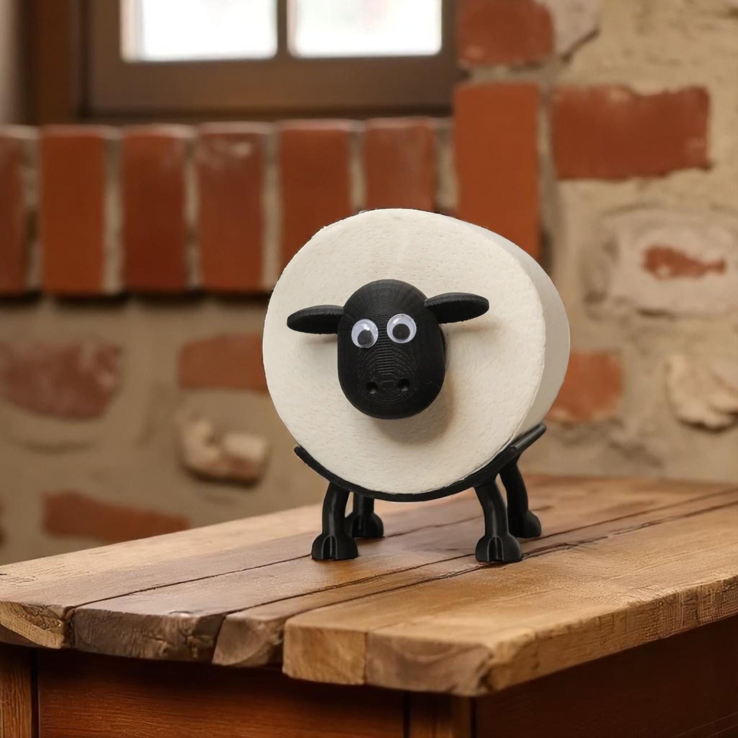 Sheep Toilet Paper Holder – Stackable, Fun Bathroom Decor, Unique Gift Idea, Fits Most Rolls