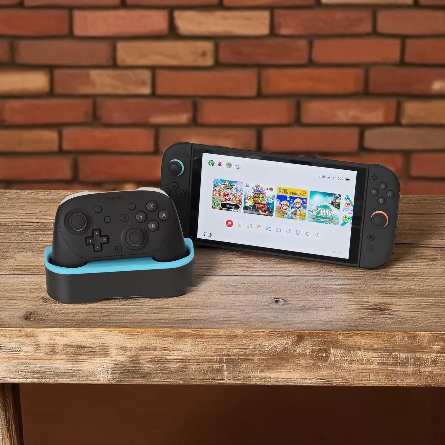 Nintendo Switch 2 Pro Controller Stand – Custom Controller Dock, Game Room Decor, Gamer Gift, Fan Made