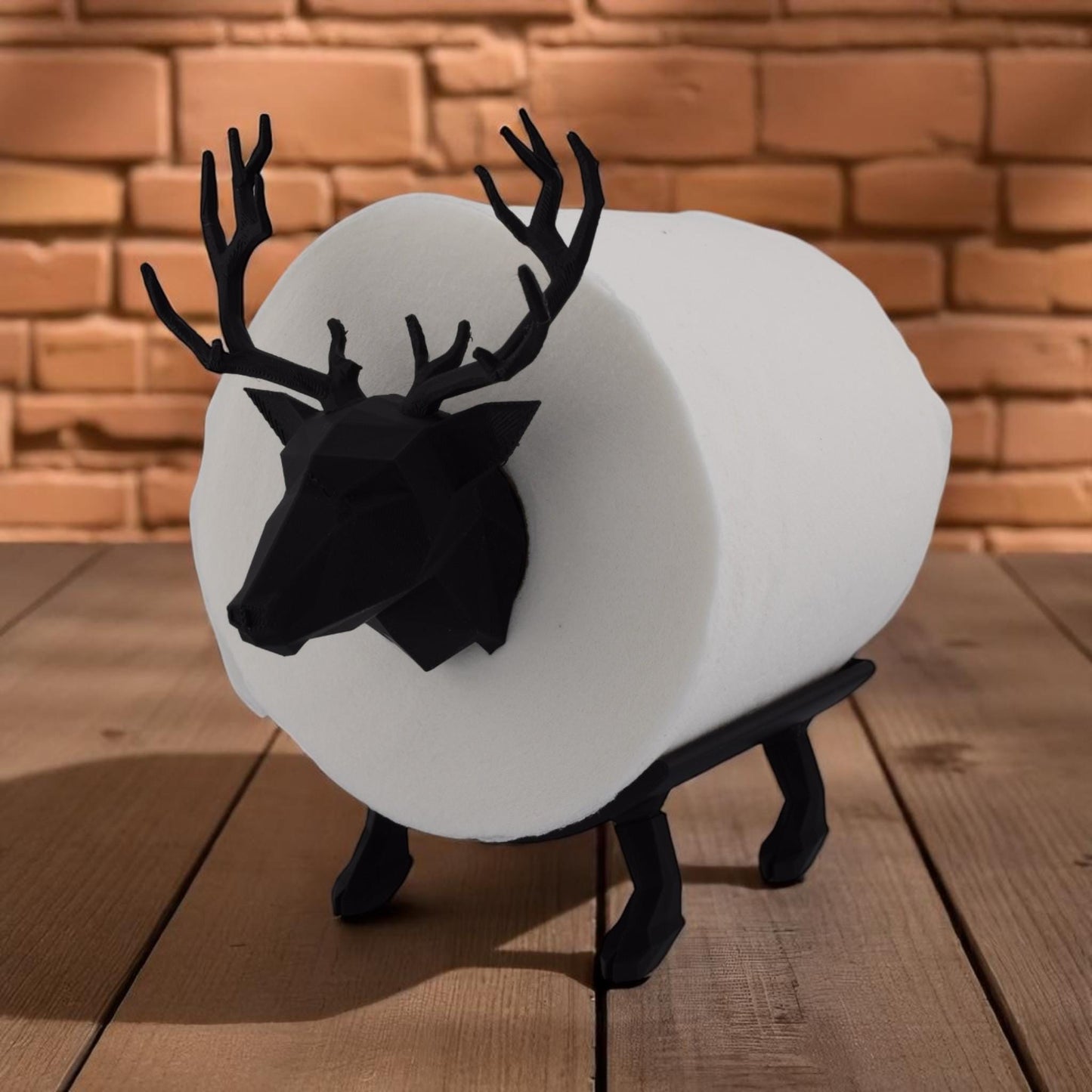 Majestic Stag Deer Toilet Paper Holder – Rustic Woodland Bathroom Decor, Functional & Fun