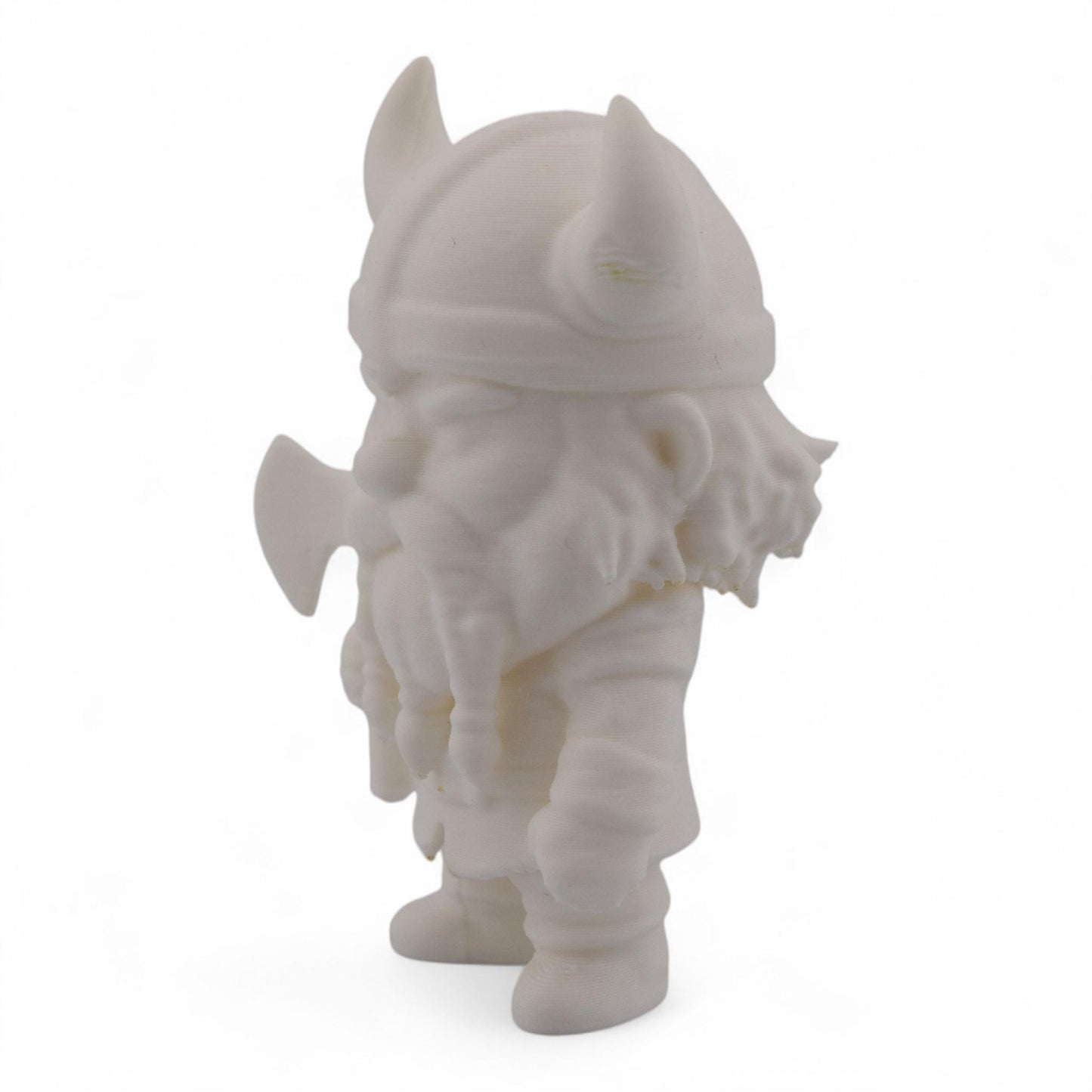 Chibi Viking Figurine – Bjorn the Brave | 3D Printed Nordic Warrior | Wood Filament Option | Viking Shelf Decor