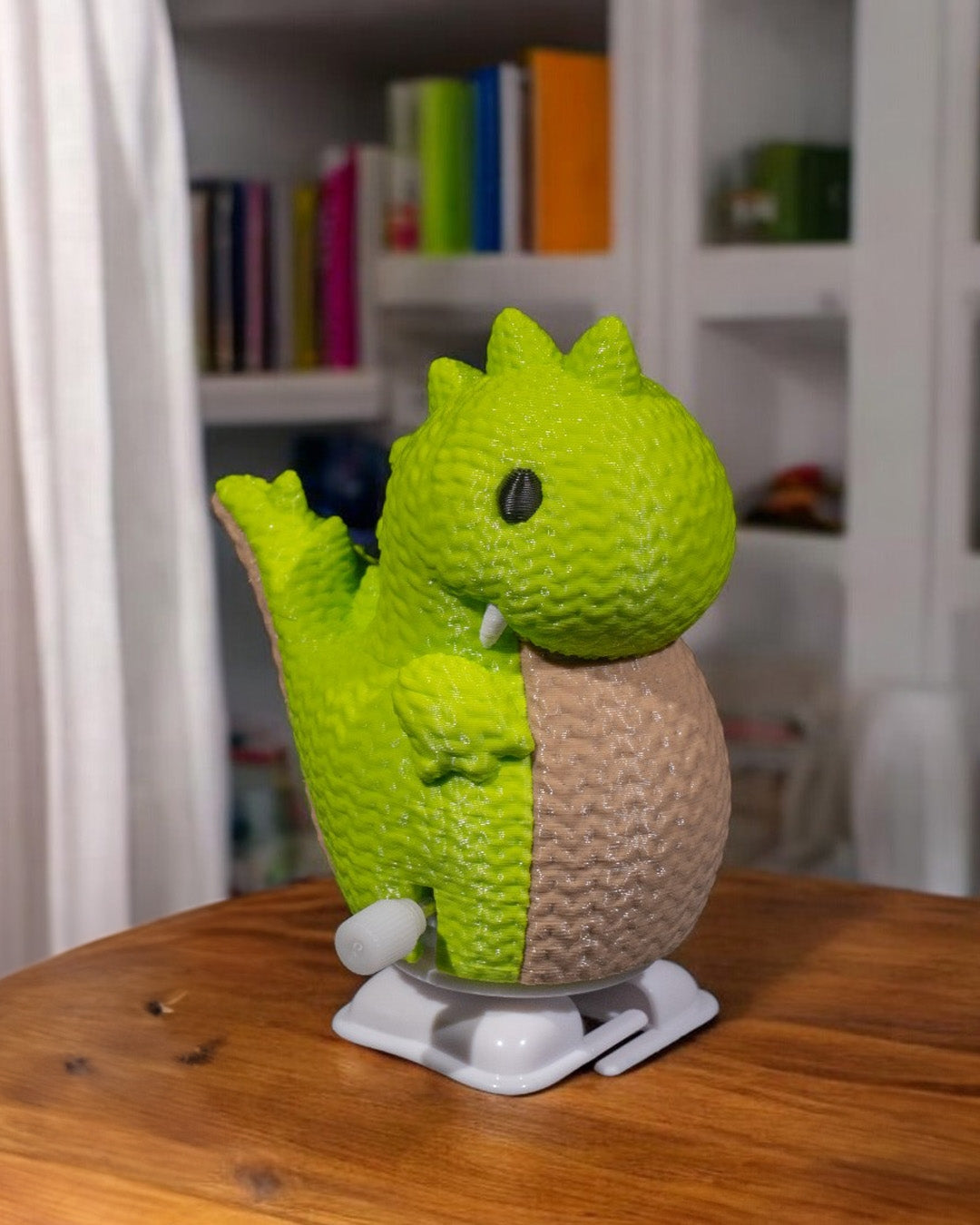 Dinosaur Crochet Toy | 3D Printed | Wind-up Toy