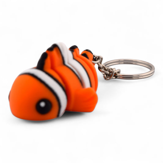 Fidget Clown Fish Keychain – Nemo-Inspired Stress Relief Toy | 3D Printed PLA | Fun for All Ages