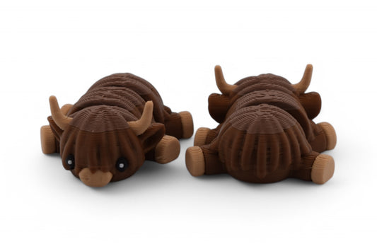 Baby Highland Cow - 3D Printed Highland Cow - Highland Cow Fidget Toy
