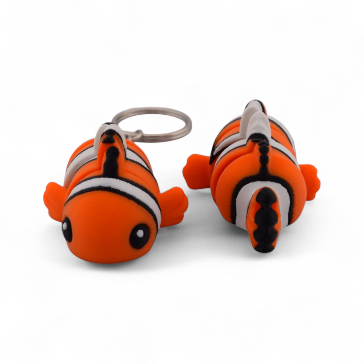 Fidget Clown Fish Keychain – Nemo-Inspired Stress Relief Toy | 3D Printed PLA | Fun for All Ages