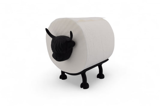 Highland Cow Toilet Roll Holder – Bathroom Accessory