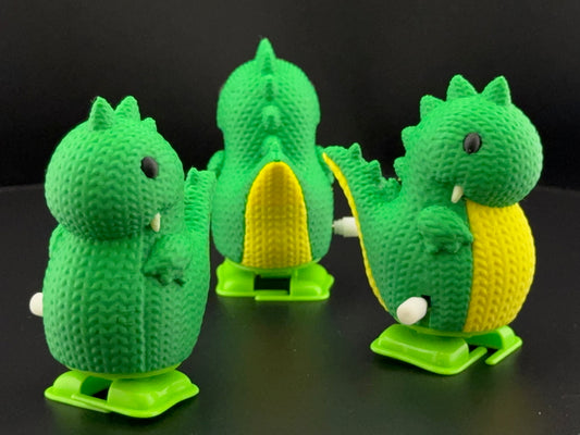 Dinosaur Crochet Toy | 3D Printed | Wind-up Toy