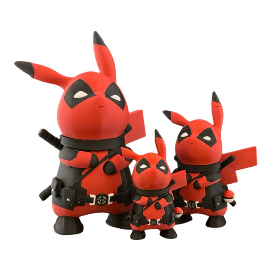 PikaPool 3D Printed Figurine - Pikachu Meets Deadpool