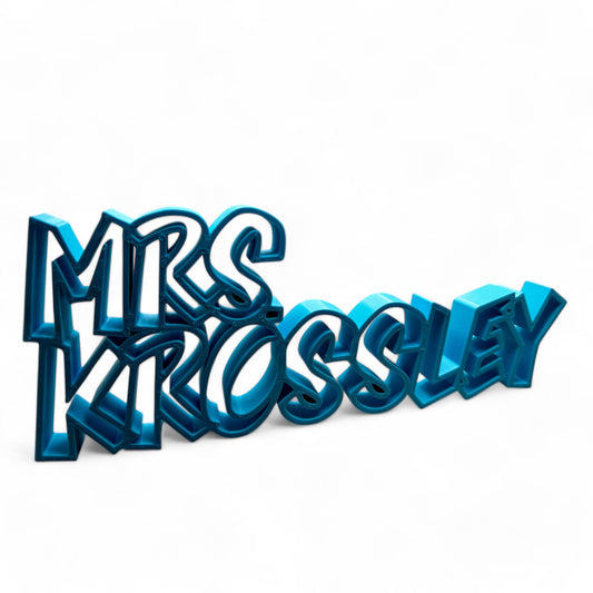Custom Personalized Teacher Name Plate