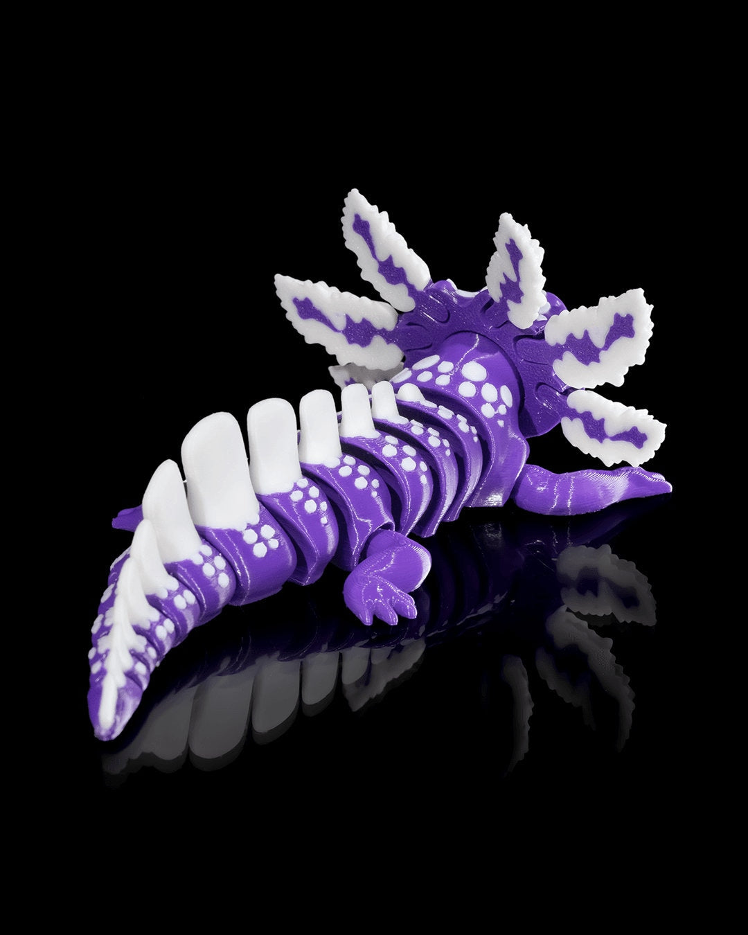 3D Printed Flexible Axolotl Toy – Sensory Fidget for Adults and Children in Various Colors