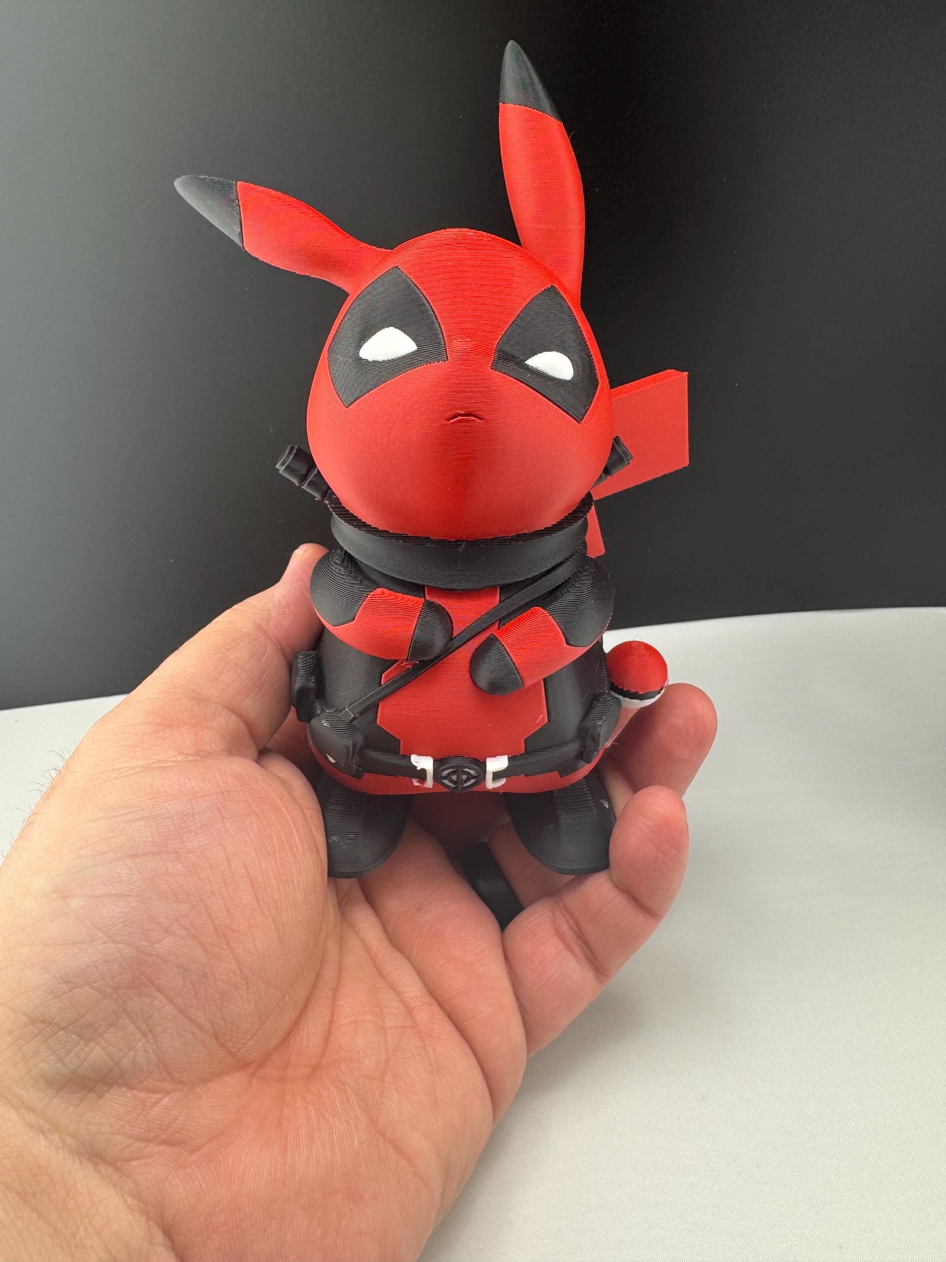 Pikapool 3D Printed Figurine - Unique Pikachu and Deadpool Crossover