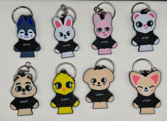 Stray Kids SKZOO Keychains - Complete 8-Pack Bundle | All SKZOO Characters