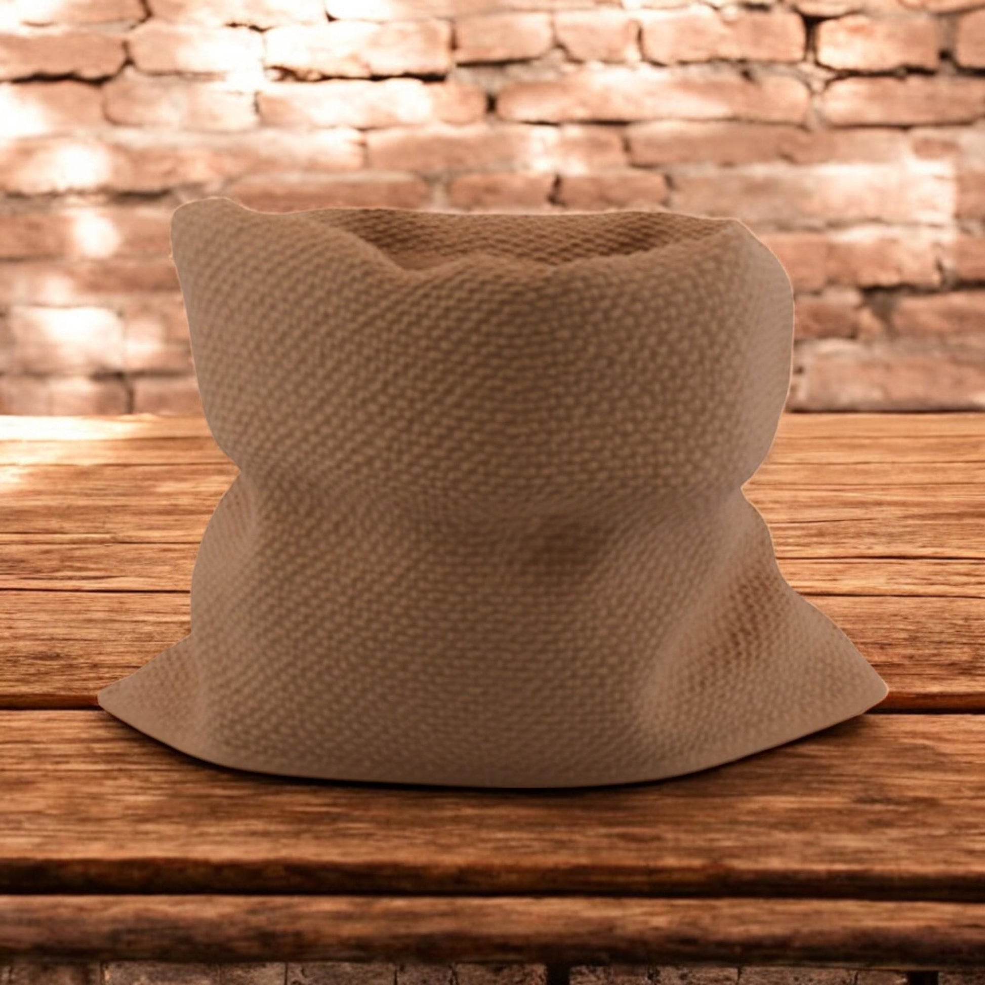 Rustic Charm Burlap Sack Planter – 3D Printed Indoor Pot for Succulents & Houseplants - BOHO Decor - Cottage Core