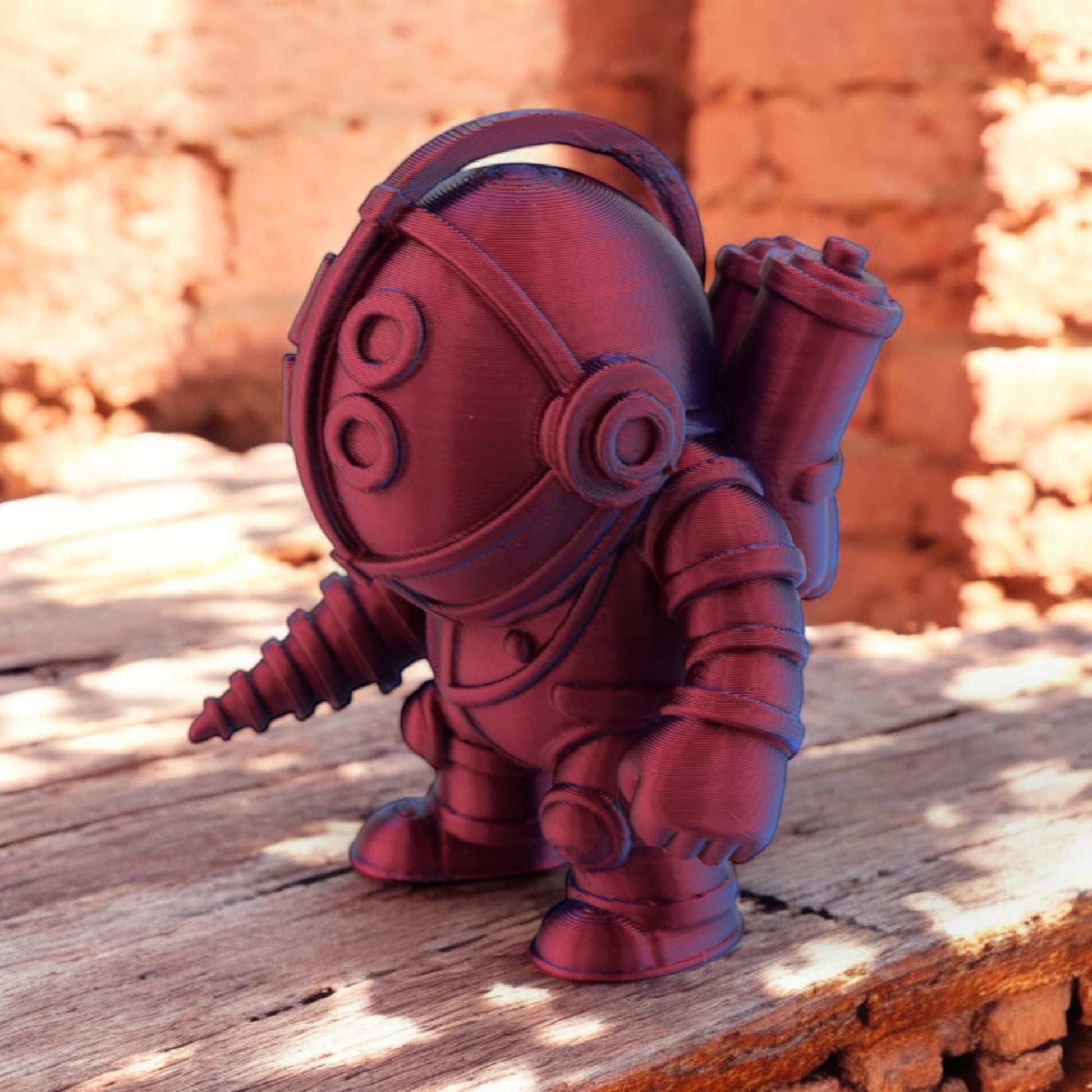 Big Daddy - Bioshock - 3D Printed Chibi Figurine - Mister Bubbles