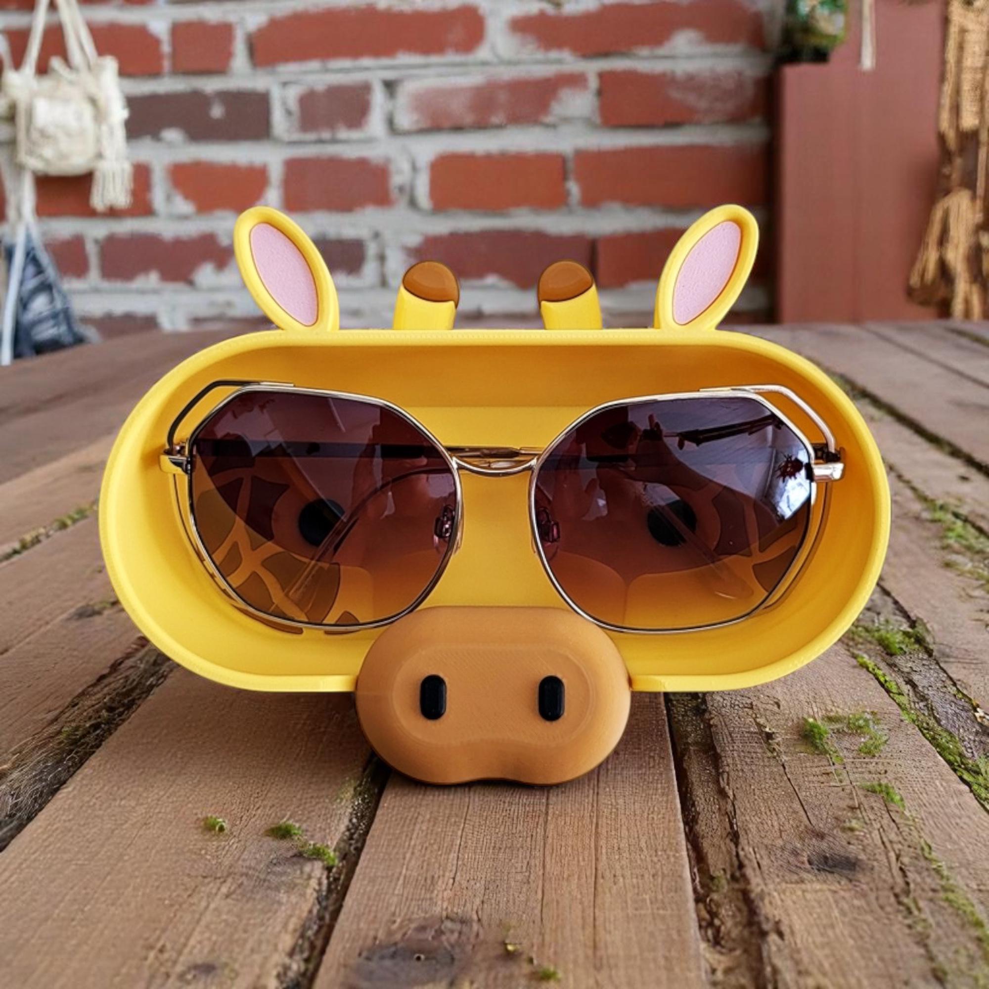 Adorable Animal Friend Eyeglass Tray – Cute 3D Printed Holder for Glasses | Fun Kids’ Nightstand Organizer