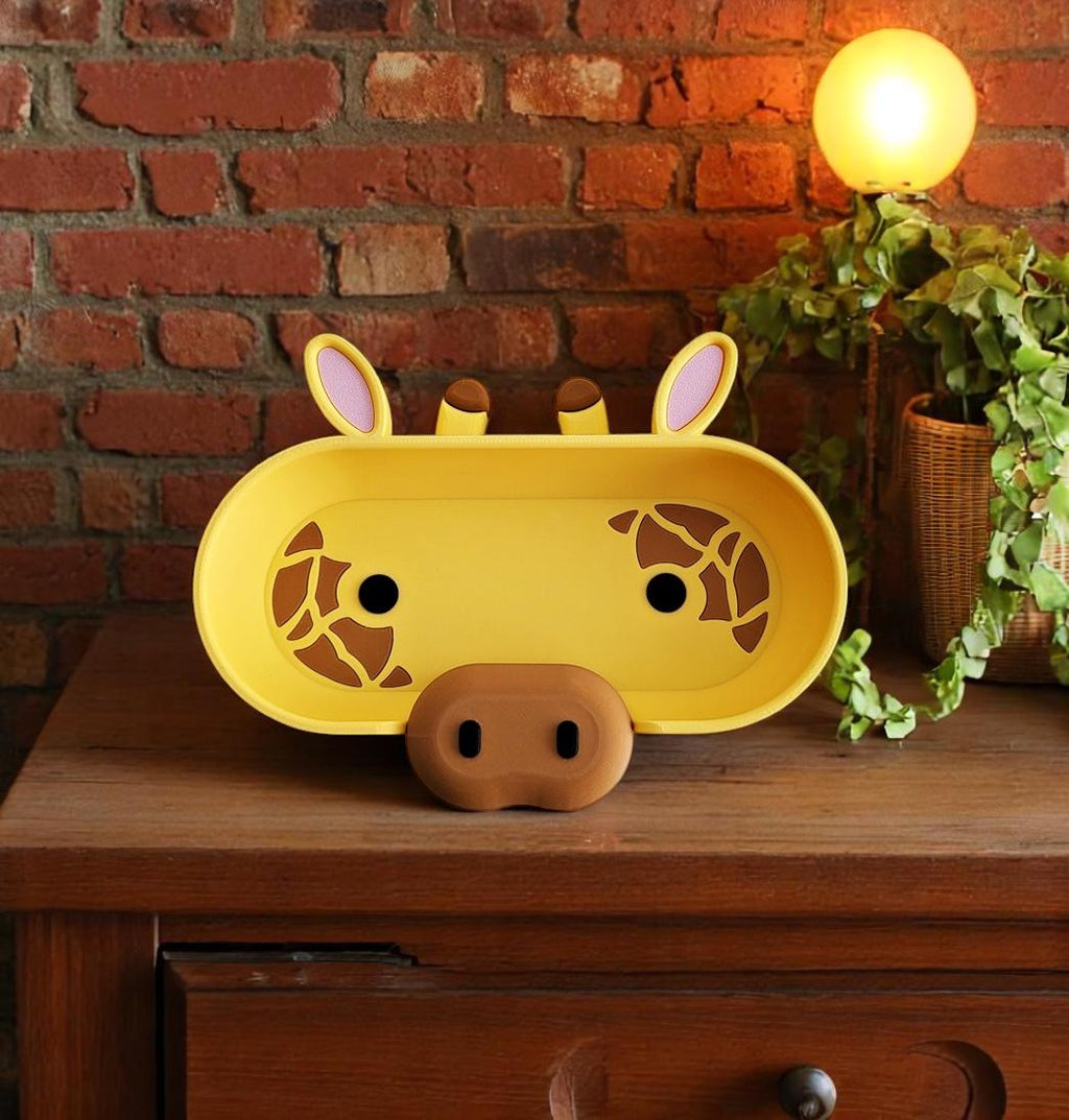 Giraffe Eyeglass Tray - Adorable Animal Friend Eyeglass Tray - Cute 3D Printed Holder for Glasses - Fun Kids’ Nightstand Organizer