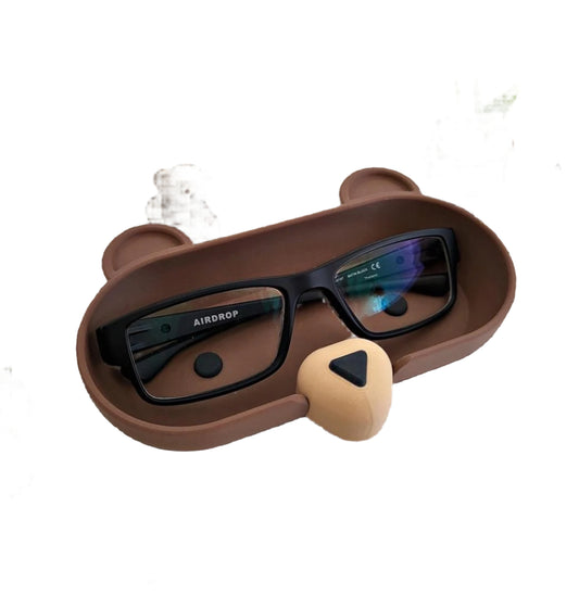 Bear Eyeglass Tray - Adorable Animal Friend Eyeglass Tray - Cute 3D Printed Holder for Glasses - Fun Kids’ Nightstand Organizer