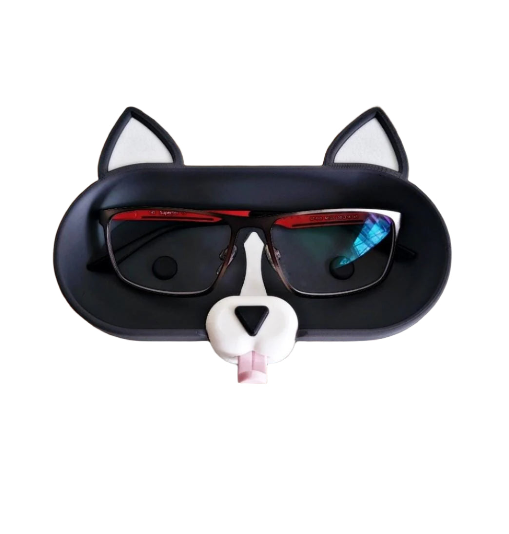 Puppy Eyeglass Tray - Adorable Animal Friend Eyeglass Tray - Cute 3D Printed Dog Holder for Glasses - Fun Kids’ Nightstand Organizer