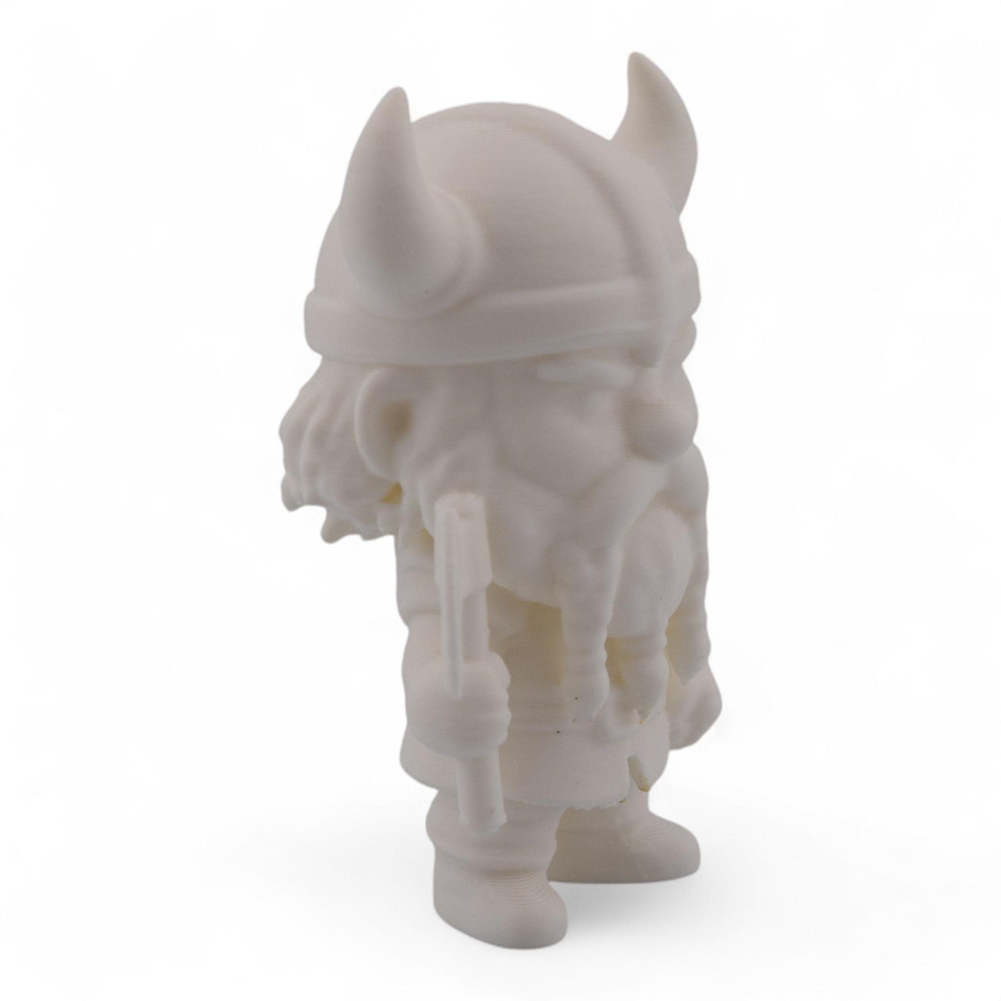 Chibi Viking Figurine – Bjorn the Brave | 3D Printed Nordic Warrior | Wood Filament Option | Viking Shelf Decor