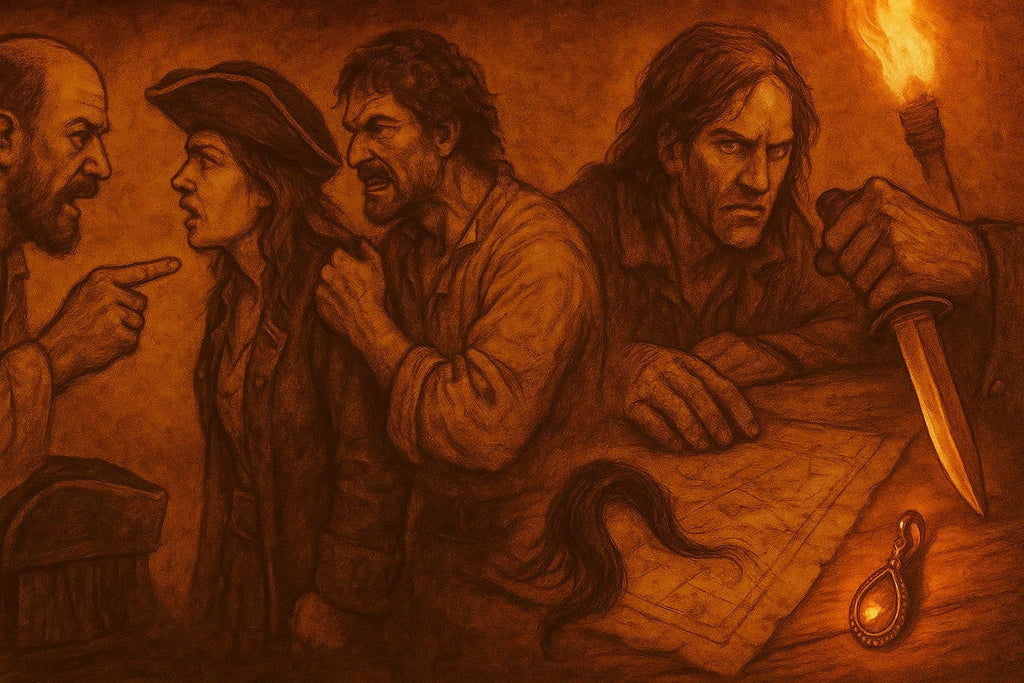 Blood & Plunder Printable Pirate Murder Mystery Game – 15 Players, DIY Game Night Kit, Party Roleplay, Fun for Teens and Adults