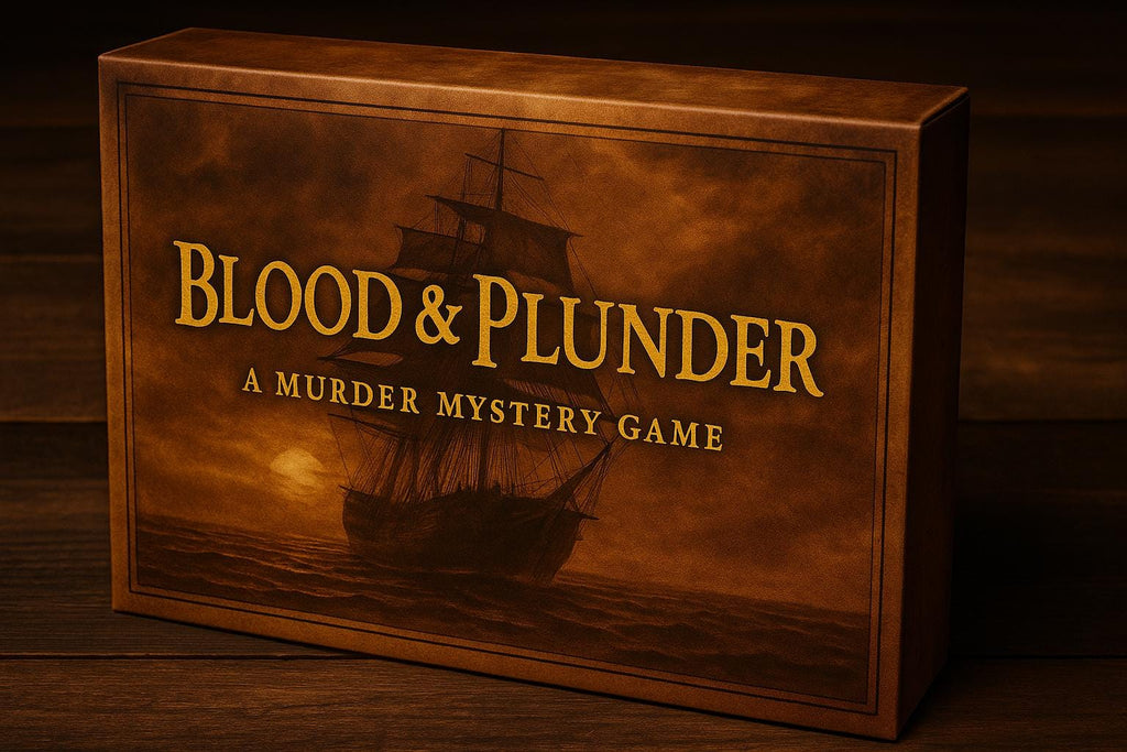 Blood & Plunder Printable Pirate Murder Mystery Game – 15 Players, DIY Game Night Kit, Party Roleplay, Fun for Teens and Adults