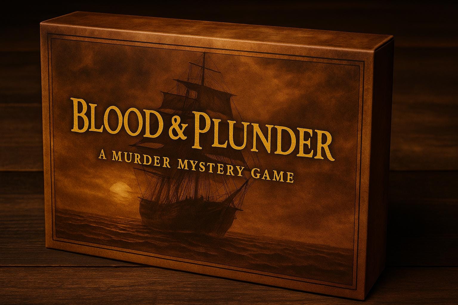 Blood & Plunder Printable Pirate Murder Mystery Game – 15 Players, DIY Game Night Kit, Party Roleplay, Fun for Teens and Adults