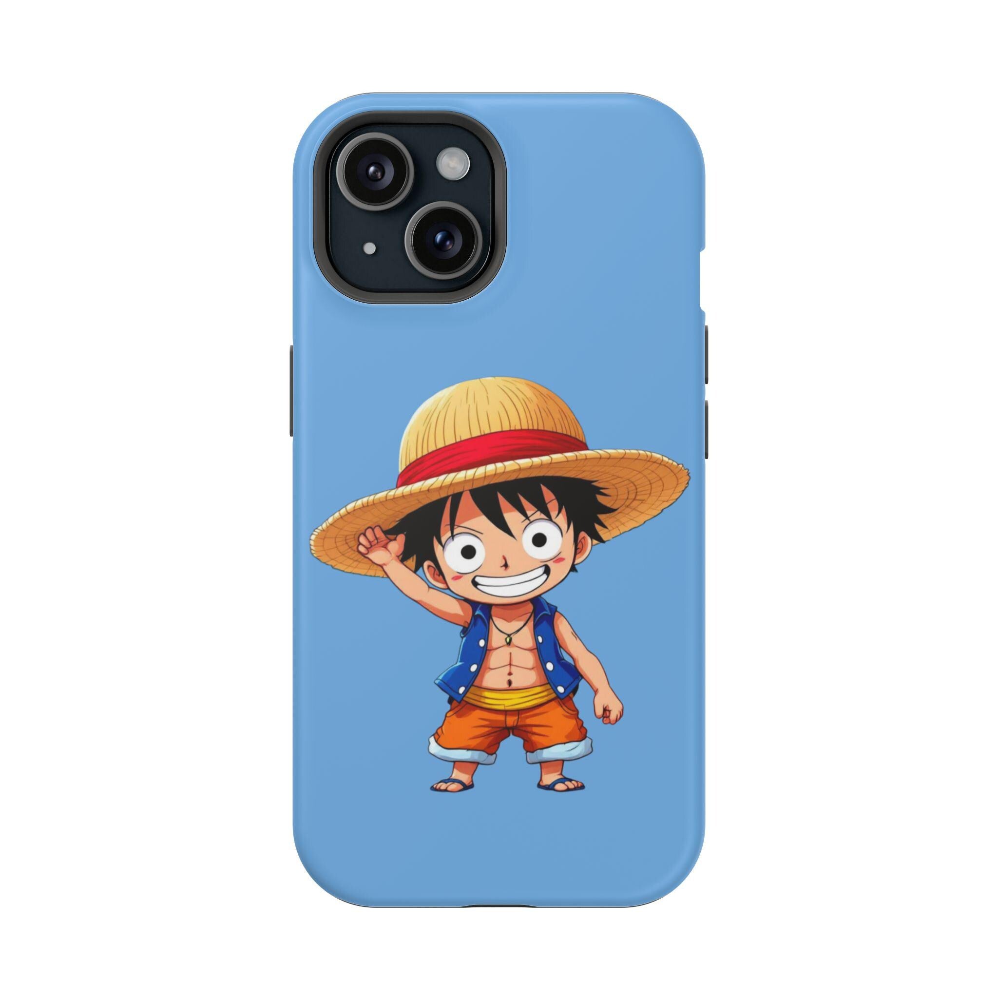 Anime-Inspired Luffy Phone Case for Fans, Impact-Resistant Case, Cute Straw Hat Character, Perfect Gift for Gamers, Mobile Accessories