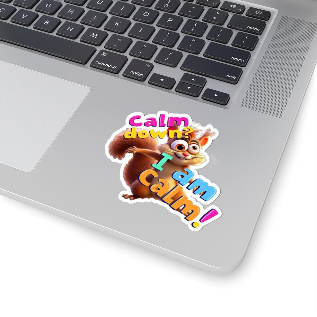 ADHD Squirrel Kiss-Cut Stickers, ADHD & Neurodivergent Humor, Waterproof Vinyl Sticker for Laptop, Chaotic Squirrel